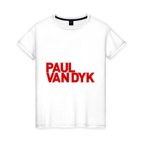 Женская футболка хлопок с принтом Paul -диджей , 100% хлопок | прямой крой, круглый вырез горловины, длина до линии бедер, слегка спущенное плечо | club | evolution | paul van dyk | trance | клубная музыка | пол ван дюк | транс