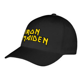 Бейсболка с принтом Iron Maiden , 100% хлопок | классический козырек, металлическая застежка-регулятор размера | Тематика изображения на принте: heavy metal | metal | rock | trash metal | метал | металл | рок | рок группа | трэш метал | хеви метал