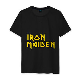Мужская футболка хлопок с принтом Iron Maiden , 100% хлопок | прямой крой, круглый вырез горловины, длина до линии бедер, слегка спущенное плечо. | heavy metal | metal | rock | trash metal | метал | металл | рок | рок группа | трэш метал | хеви метал