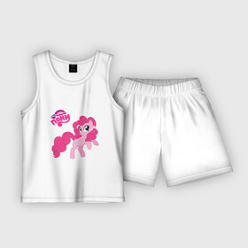 Детская пижама с шортами хлопок с принтом Малышка Пинки Пай ,  |  | Тематика изображения на принте: детские | детям | для детей | мой маленький пони | пинки пай | пони