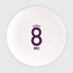 Тарелка с принтом Eminem 8 mile , фарфор | диаметр - 210 мм
диаметр для нанесения принта - 120 мм | хип хоп