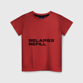 Детская футболка хлопок с принтом Refill , 100% хлопок | круглый вырез горловины, полуприлегающий силуэт, длина до линии бедер | eminem | refill | relapse | зарубежный рэп | музыка | репчик | рэп | эменем | эминем