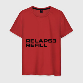 Мужская футболка хлопок с принтом Refill , 100% хлопок | прямой крой, круглый вырез горловины, длина до линии бедер, слегка спущенное плечо. | eminem | refill | relapse | зарубежный рэп | музыка | репчик | рэп | эменем | эминем