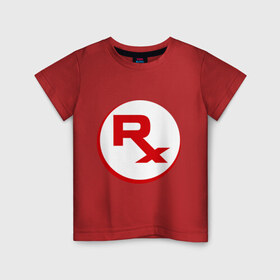 Детская футболка хлопок с принтом Rx , 100% хлопок | круглый вырез горловины, полуприлегающий силуэт, длина до линии бедер | eminem | relapse | альбом | зарубежный рэп | логотип | музыка | репчик | рэп | эминем