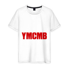 Мужская футболка хлопок с принтом Logo YMCMB , 100% хлопок | прямой крой, круглый вырез горловины, длина до линии бедер, слегка спущенное плечо. | swag | модный | сваг | свег | свог | свэг | стиль