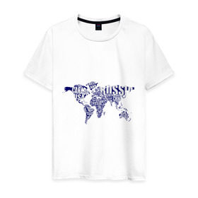Мужская футболка хлопок с принтом атлас мира , 100% хлопок | прямой крой, круглый вырез горловины, длина до линии бедер, слегка спущенное плечо. | карта | карта мира | материк | путешествие | страна | туризм | туристические