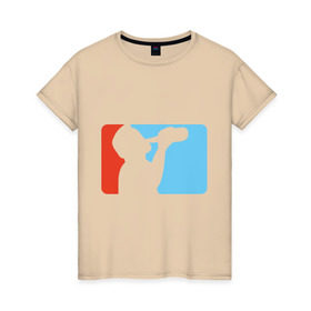 Женская футболка хлопок с принтом алкоспорт , 100% хлопок | прямой крой, круглый вырез горловины, длина до линии бедер, слегка спущенное плечо | бутылка | водка | спиртное