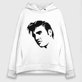 Женское худи Oversize хлопок с принтом Элвис Пресли (Elvis Presley) , френч-терри — 70% хлопок, 30% полиэстер. Мягкий теплый начес внутри —100% хлопок | боковые карманы, эластичные манжеты и нижняя кромка, капюшон на магнитной кнопке | rocknroll | лицо | музыка | певец | ретро | рок н ролл