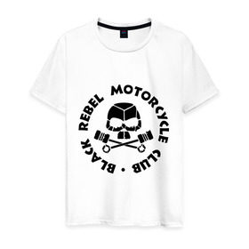 Мужская футболка хлопок с принтом Black rebel motorcycle club , 100% хлопок | прямой крой, круглый вырез горловины, длина до линии бедер, слегка спущенное плечо. | Тематика изображения на принте: black rebel | black rebel motorcycle club | motorcycle club | мотоциклы