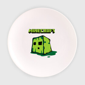 Тарелка с принтом Creeper , фарфор | диаметр - 210 мм
диаметр для нанесения принта - 120 мм | boom | minecraft | игры | компьютерные игры | майнкрафт