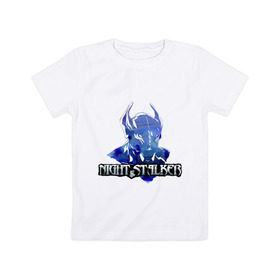 Детская футболка хлопок с принтом Night stalker , 100% хлопок | круглый вырез горловины, полуприлегающий силуэт, длина до линии бедер | dota | dota 2 | windrunner | герои dota | герои доты | дота | дота 2 | игры | компьютерные игры