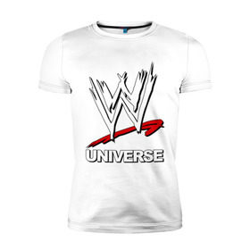 Мужская футболка премиум с принтом WWE universe , 92% хлопок, 8% лайкра | приталенный силуэт, круглый вырез ворота, длина до линии бедра, короткий рукав | Тематика изображения на принте: джон сина