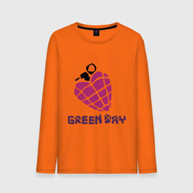 Мужской лонгслив хлопок с принтом Green day is love , 100% хлопок |  | billie joe armstrong | green day | green day t shirt | rock | билли джо армстронг | граната | грин дэй | любовь | музыка | рок группа | рука | сердце