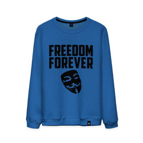 Мужской свитшот хлопок с принтом Freedom forever , 100% хлопок |  | freedom | freedom forever | виндета | свобода на всегда