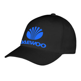 Бейсболка с принтом Logo daewoo , 100% хлопок | классический козырек, металлическая застежка-регулятор размера | daewoo | автомобиль daewoo | автомобиль дейву | дайву | логотип daewoo | логотип дайву | логотип дейву