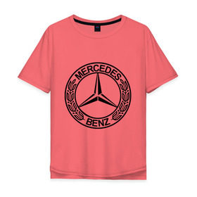 Мужская футболка хлопок Oversize с принтом Mercedes-Benz , 100% хлопок | свободный крой, круглый ворот, “спинка” длиннее передней части | mercedes | mercedes benz | логотип mercedes | логотип mercedes benz | логотип мерседерс бенс | мерен | мерседерс | мерседерс бенс