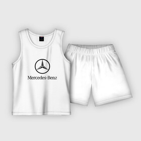 Детская пижама с шортами хлопок с принтом Logo Mercedes Benz ,  |  | mercedes | mercedes benz | логотип mercedes | логотип mercedes benz | логотип мерседерс бенс | мерен | мерседерс | мерседерс бенс