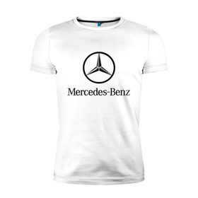 Мужская футболка премиум с принтом Logo Mercedes-Benz , 92% хлопок, 8% лайкра | приталенный силуэт, круглый вырез ворота, длина до линии бедра, короткий рукав | mercedes | mercedes benz | логотип mercedes | логотип mercedes benz | логотип мерседерс бенс | мерен | мерседерс | мерседерс бенс