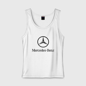 Женская майка хлопок с принтом Logo Mercedes-Benz , 95% хлопок, 5% эластан |  | mercedes | mercedes benz | логотип mercedes | логотип mercedes benz | логотип мерседерс бенс | мерен | мерседерс | мерседерс бенс