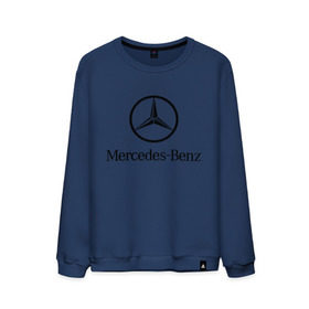 Мужской свитшот хлопок с принтом Logo Mercedes-Benz , 100% хлопок |  | mercedes | mercedes benz | логотип mercedes | логотип mercedes benz | логотип мерседерс бенс | мерен | мерседерс | мерседерс бенс