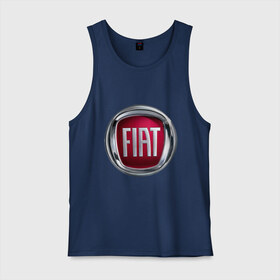 Мужская майка хлопок с принтом FIAT logo , 100% хлопок |  | fiat | автомобиль фиат | логотип fiat | логотип фиат | фиат