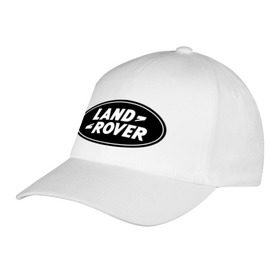 Бейсболка с принтом Land Rover logo , 100% хлопок | классический козырек, металлическая застежка-регулятор размера | land rove | автомобиль land rove | автомобиль ланд ровер | ланд ровер