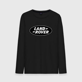 Мужской лонгслив хлопок с принтом Land Rover logo , 100% хлопок |  | land rove | автомобиль land rove | автомобиль ланд ровер | ланд ровер