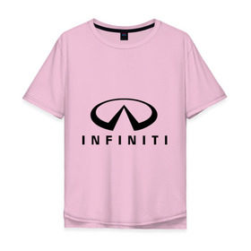 Мужская футболка хлопок Oversize с принтом Infiniti logo , 100% хлопок | свободный крой, круглый ворот, “спинка” длиннее передней части | infiniti автомобиль | автомобиль инфинити | инфинити | логотип infiniti | логотип инфинити