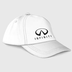 Бейсболка с принтом Infiniti logo , 100% хлопок | классический козырек, металлическая застежка-регулятор размера | Тематика изображения на принте: infiniti автомобиль | автомобиль инфинити | инфинити | логотип infiniti | логотип инфинити