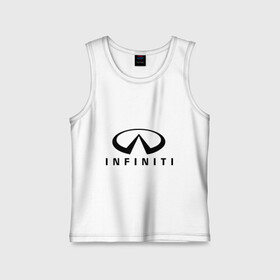 Детская майка хлопок с принтом Infiniti logo ,  |  | infiniti автомобиль | автомобиль инфинити | инфинити | логотип infiniti | логотип инфинити