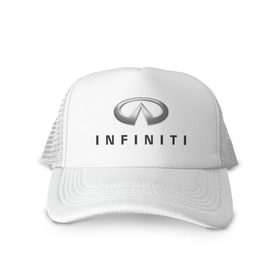 Кепка тракер с сеткой с принтом Logo Infiniti , трикотажное полотно; задняя часть — сетка | длинный козырек, универсальный размер, пластиковая застежка | infiniti автомобиль | автомобиль инфинити | инфинити | логотип infiniti | логотип инфинити