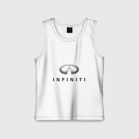 Детская майка хлопок с принтом Logo Infiniti ,  |  | infiniti автомобиль | автомобиль инфинити | инфинити | логотип infiniti | логотип инфинити