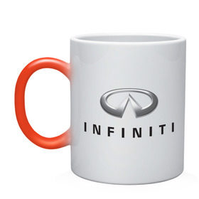 Кружка хамелеон с принтом Logo Infiniti , керамика | меняет цвет при нагревании, емкость 330 мл | infiniti автомобиль | автомобиль инфинити | инфинити | логотип infiniti | логотип инфинити