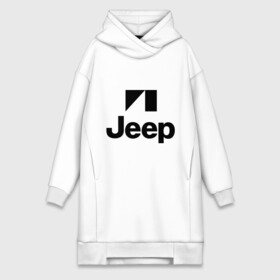 Платье-худи хлопок с принтом Jeep logo ,  |  | jeep | автомобиль jeep | автомобиль джип | джип | логотип jeep | логотип джип