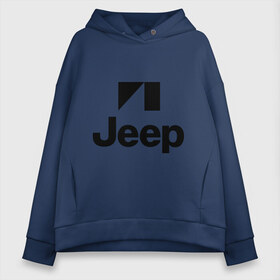Женское худи Oversize хлопок с принтом Jeep logo , френч-терри — 70% хлопок, 30% полиэстер. Мягкий теплый начес внутри —100% хлопок | боковые карманы, эластичные манжеты и нижняя кромка, капюшон на магнитной кнопке | jeep | автомобиль jeep | автомобиль джип | джип | логотип jeep | логотип джип