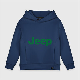 Детское худи Oversize хлопок с принтом Logo Jeep , френч-терри — 70% хлопок, 30% полиэстер. Мягкий теплый начес внутри —100% хлопок | боковые карманы, эластичные манжеты и нижняя кромка, капюшон на магнитной кнопке | jeep | автомобиль jeep | автомобиль джип | джип | логотип jeep | логотип джип