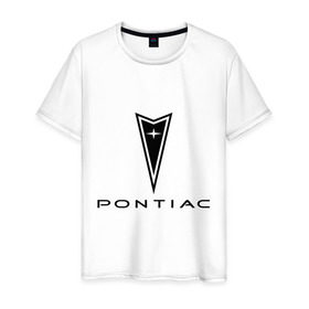 Мужская футболка хлопок с принтом Pontiac logo , 100% хлопок | прямой крой, круглый вырез горловины, длина до линии бедер, слегка спущенное плечо. | pontiac | автомобиль pontiac | логотип pontiac | логотип понтиак | понтиак | понтиак автомобиль