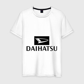 Мужская футболка хлопок с принтом Daihatsu , 100% хлопок | прямой крой, круглый вырез горловины, длина до линии бедер, слегка спущенное плечо. | daihatsu | автомобиль daihatsu | логотип daihatsu