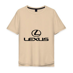 Мужская футболка хлопок Oversize с принтом Lexus logo , 100% хлопок | свободный крой, круглый ворот, “спинка” длиннее передней части | lexus | автобренды | автолюбителям | бренд | лексус | логотип