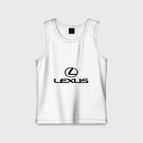 Детская майка хлопок с принтом Lexus logo ,  |  | lexus | автобренды | автолюбителям | бренд | лексус | логотип
