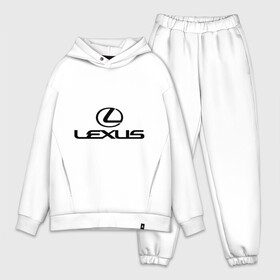 Мужской костюм хлопок OVERSIZE с принтом Lexus logo ,  |  | Тематика изображения на принте: lexus | автобренды | автолюбителям | бренд | лексус | логотип