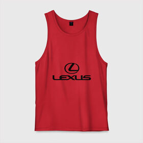 Мужская майка хлопок с принтом Lexus logo , 100% хлопок |  | Тематика изображения на принте: lexus | автобренды | автолюбителям | бренд | лексус | логотип