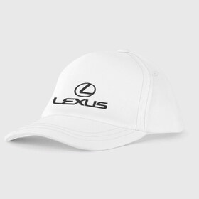Детская бейсболка с принтом Lexus logo , 100% хлопок | классический козырек, металлическая застежка-регулятор размера | Тематика изображения на принте: lexus | автобренды | автолюбителям | бренд | лексус | логотип