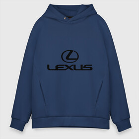 Мужское худи Oversize хлопок с принтом Lexus logo , френч-терри — 70% хлопок, 30% полиэстер. Мягкий теплый начес внутри —100% хлопок | боковые карманы, эластичные манжеты и нижняя кромка, капюшон на магнитной кнопке | Тематика изображения на принте: lexus | автобренды | автолюбителям | бренд | лексус | логотип