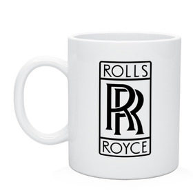 Кружка с принтом Rolls-Royce logo , керамика | объем — 330 мл, диаметр — 80 мм. Принт наносится на бока кружки, можно сделать два разных изображения | Тематика изображения на принте: rolls royce | rr | автобренды | автолюбителям | бренд | логотип | ролл ройс | ролс ройс
