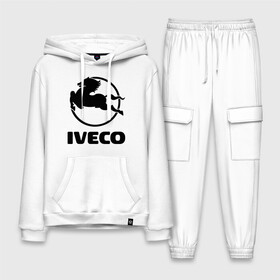 Мужской костюм хлопок с толстовкой с принтом Iveco ,  |  | iveco | автобренды | автолюбителям | бренд | ивеко | логотип