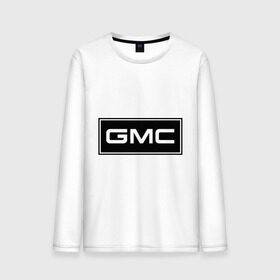 Мужской лонгслив хлопок с принтом GMC logo , 100% хлопок |  | gmc | дженерал моторс | логотип | машина