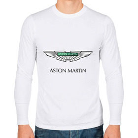 Мужской лонгслив хлопок с принтом Aston Martin logo , 100% хлопок |  | aston martin | автобренды | автолюбителям | астин мартин | астон мартин | бренд | для автовладельцев | для автолюбителей | логотип