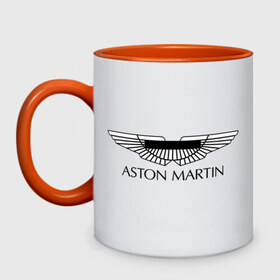 Кружка двухцветная с принтом Logo Aston Martin , керамика | объем — 330 мл, диаметр — 80 мм. Цветная ручка и кайма сверху, в некоторых цветах — вся внутренняя часть | aston martin | автобренды | автолюбителям | астин мартин | астон мартин | бренд | для автовладельцев | для автолюбителей | логотип