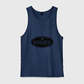 Мужская майка хлопок с принтом Bugatti logo , 100% хлопок |  | bugati | bugatti | автобренды | автолюбителям | бренд | бугати | бугатти | для автовладельцев | для автолюбителей | логотип